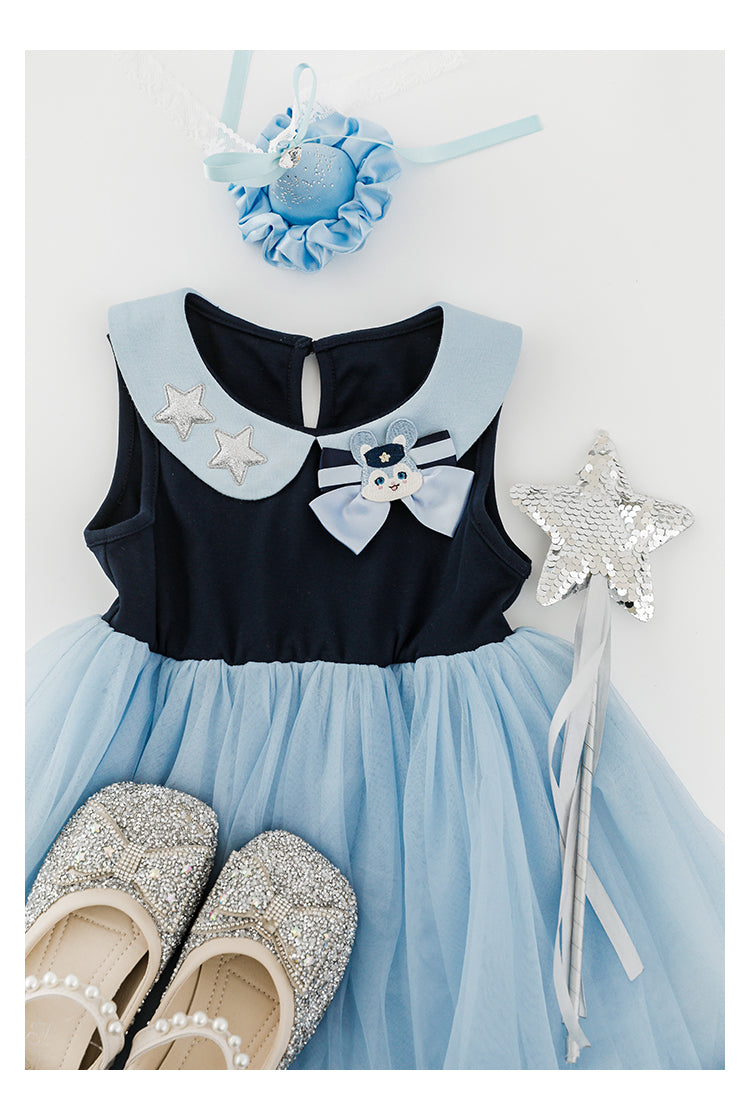 Little Detective Tulle Skater Dress