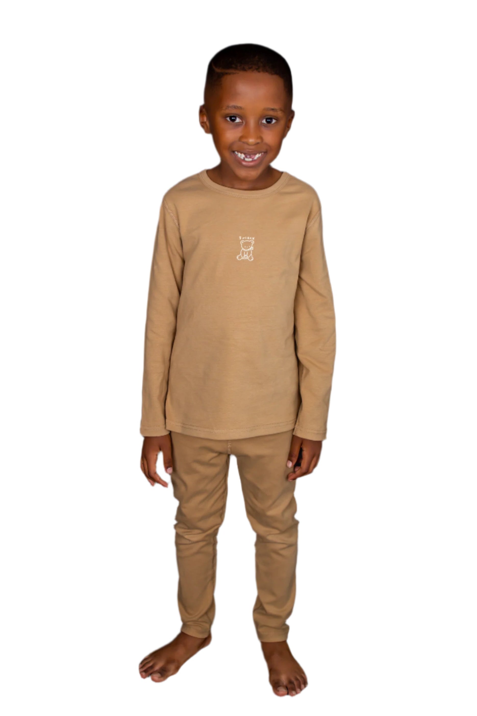 Boys' Khaki Pyjama Set