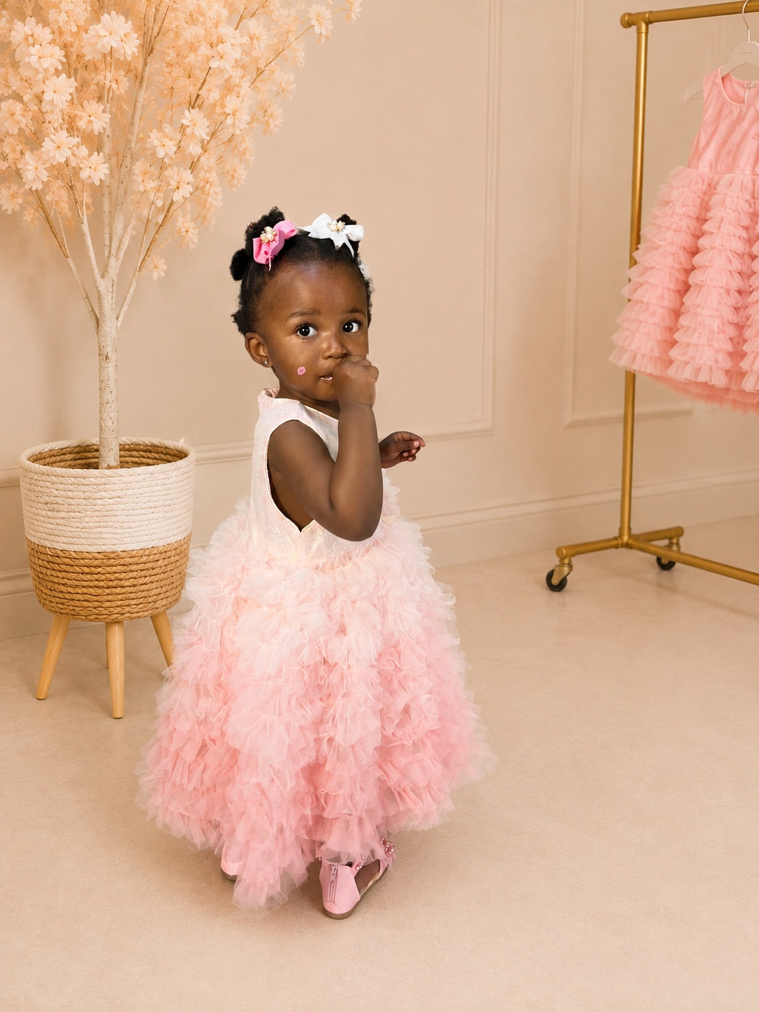 Pink Gradient Tulle Dress