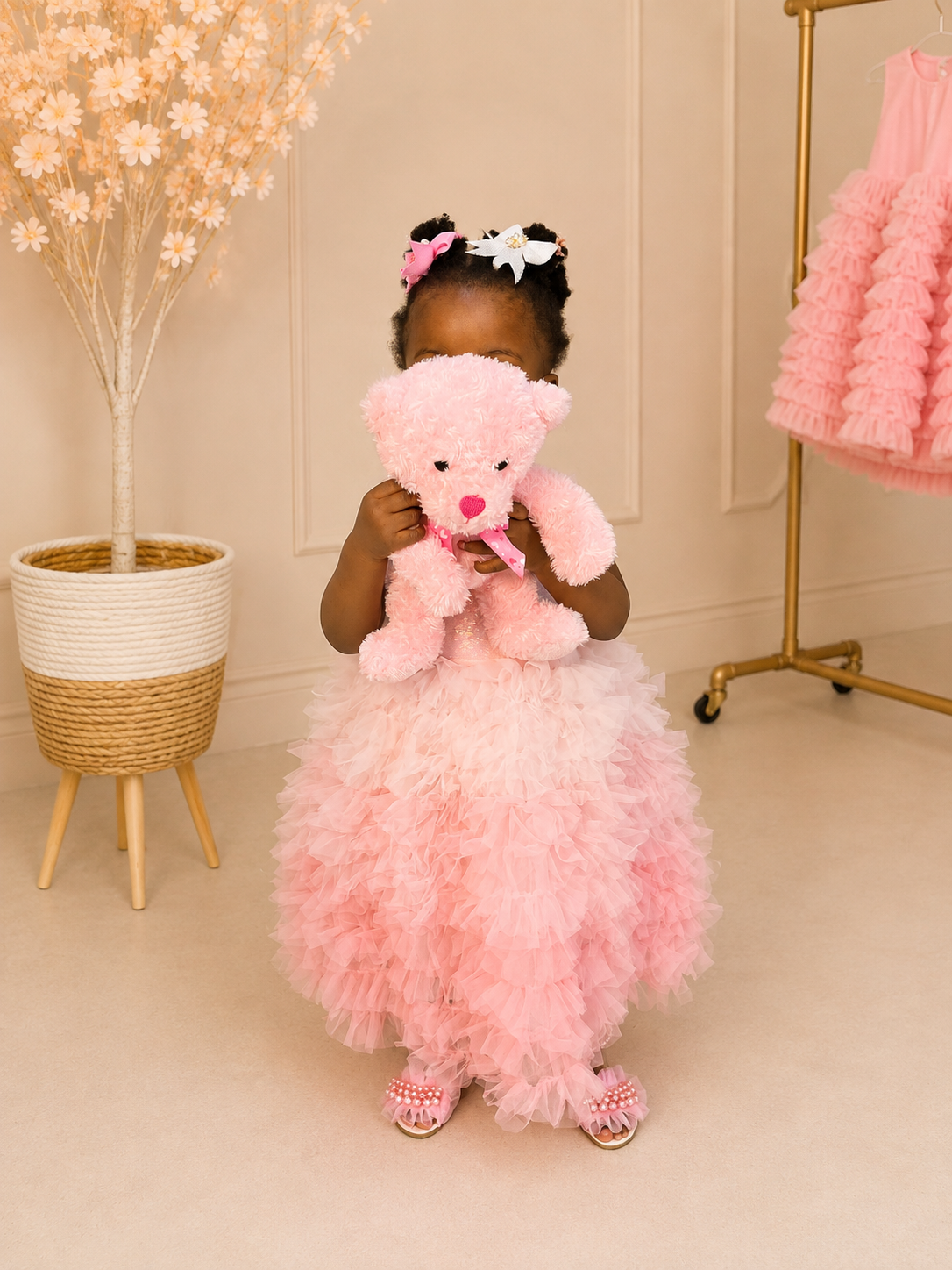Pink Gradient Tulle Dress
