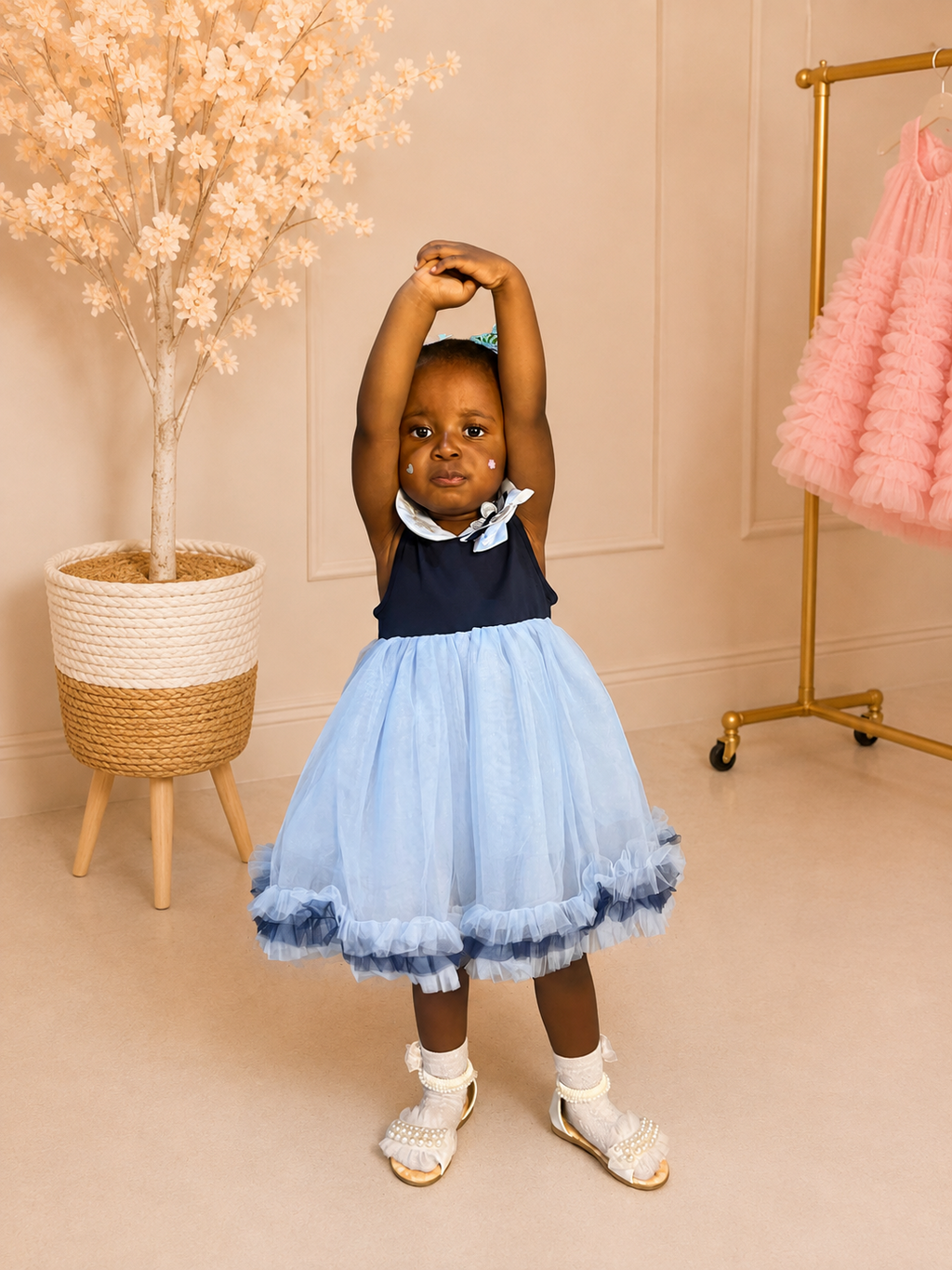 Little Detective Tulle Skater Dress
