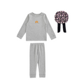 Grey Pajama Set with a Unicorn Sleep Cap