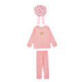 Pink Pajama Set with a Unicorn Sleep Cap