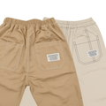 Brown & Cream Wide-Leg Trousers