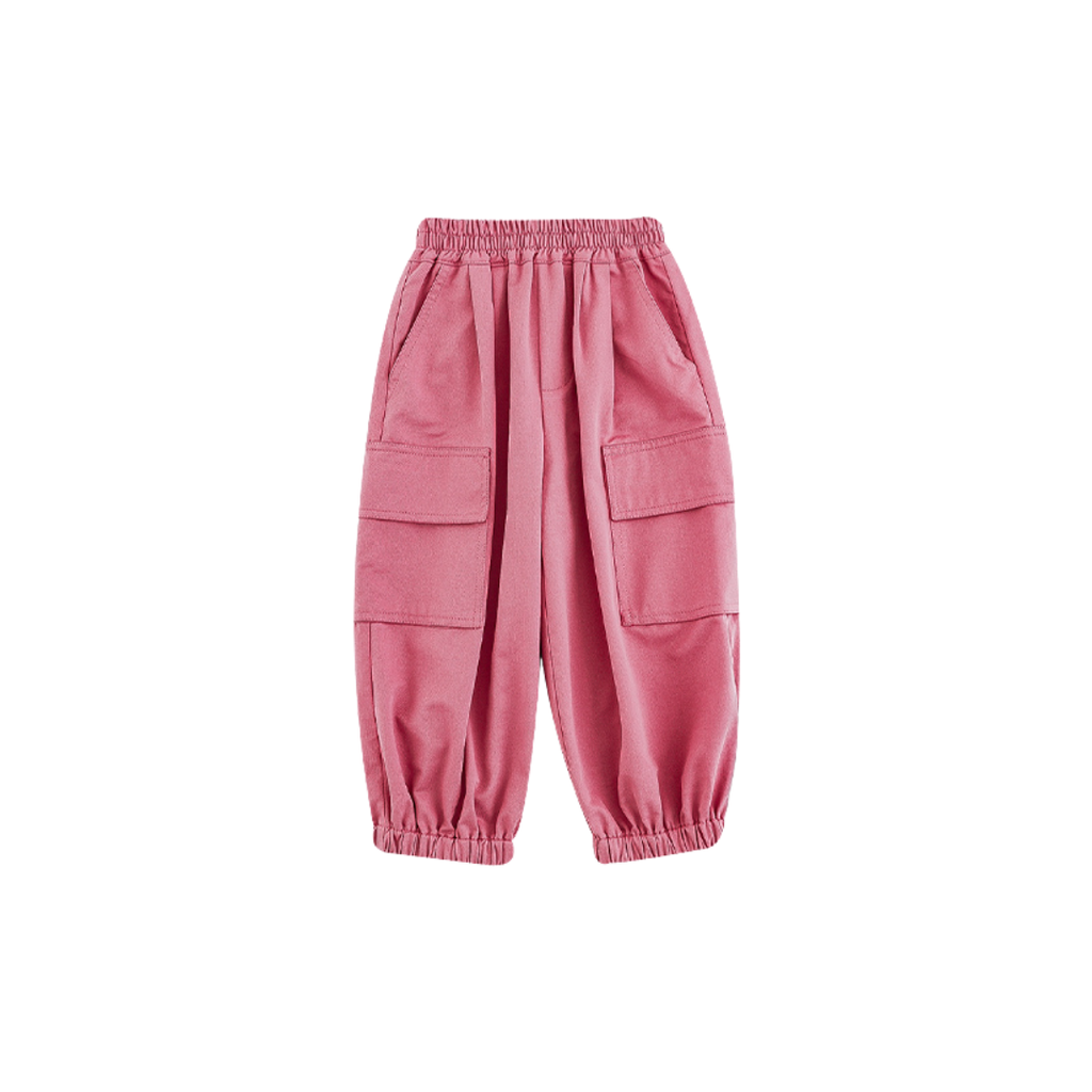 Girls' Cargo Pants Set – Denim Shirt & Pocket Trousers – Stylish & Comfortable Outfit for Kids