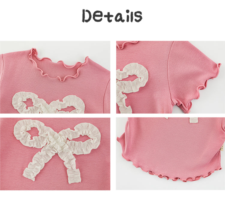 Sweet Bow Cargo Set – Pink